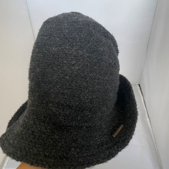 Vintage Wool/Cashmere Charcoal Gray Women's Stetson Bucket Hat - Picture 5 of 5